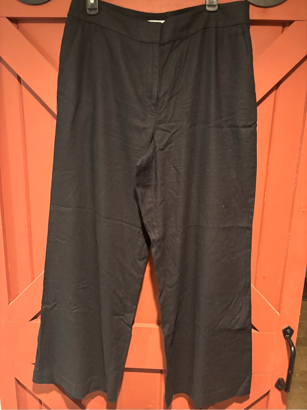 LOFT Black Trouser Style Linen pants